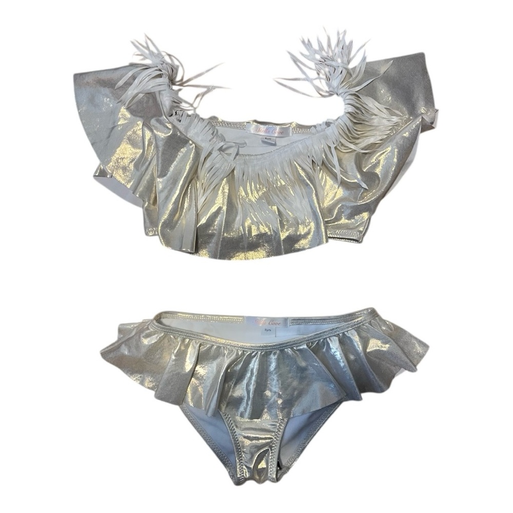Stella Cove Silver Kids Swim Bikini